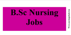 B.Sc Nursing Jobs